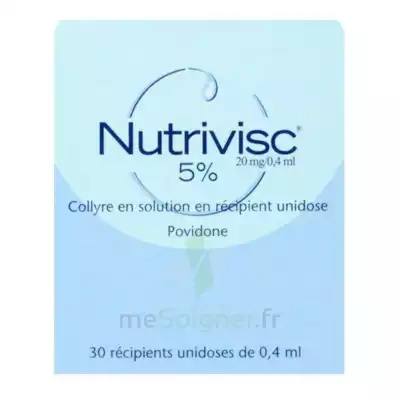 Nutrivisc 5 % (20 Mg/0,4 Ml) Collyre Sol En Récipient Unidose 30unidoses/0,4ml à Rueil-Malmaison