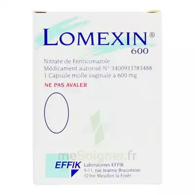Lomexin 600 Mg Caps Molle Vaginale Plq/1 à Rueil-Malmaison